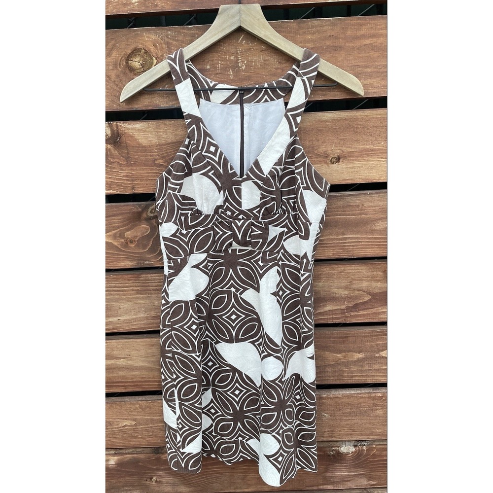 Trina Turk Linen Brown Floral Dress *Size 2